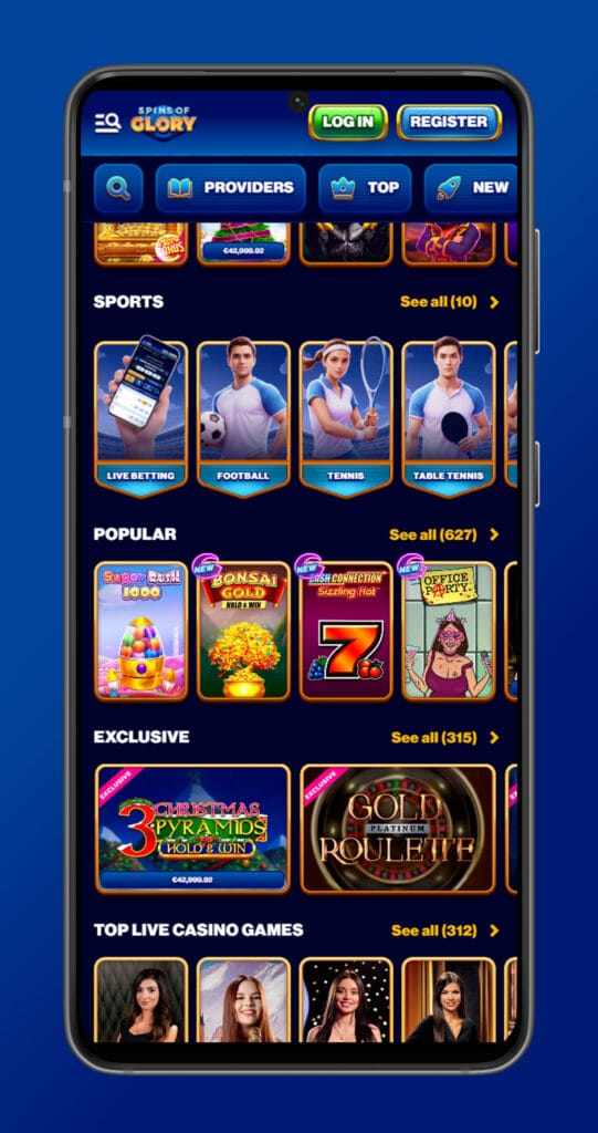 spins of glory casino mobile app